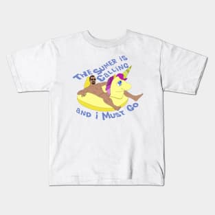 The Summer Is Calling and I Must Go Kids T-Shirt